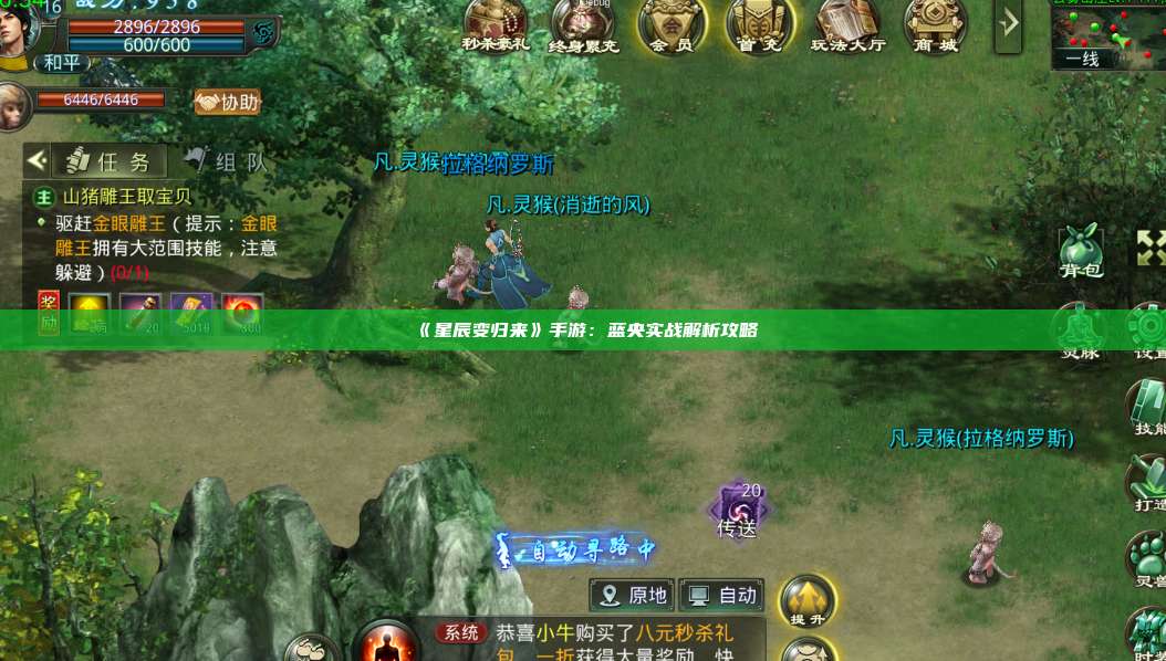 《星辰变归来》手游：蓝央实战解析攻略 第1张